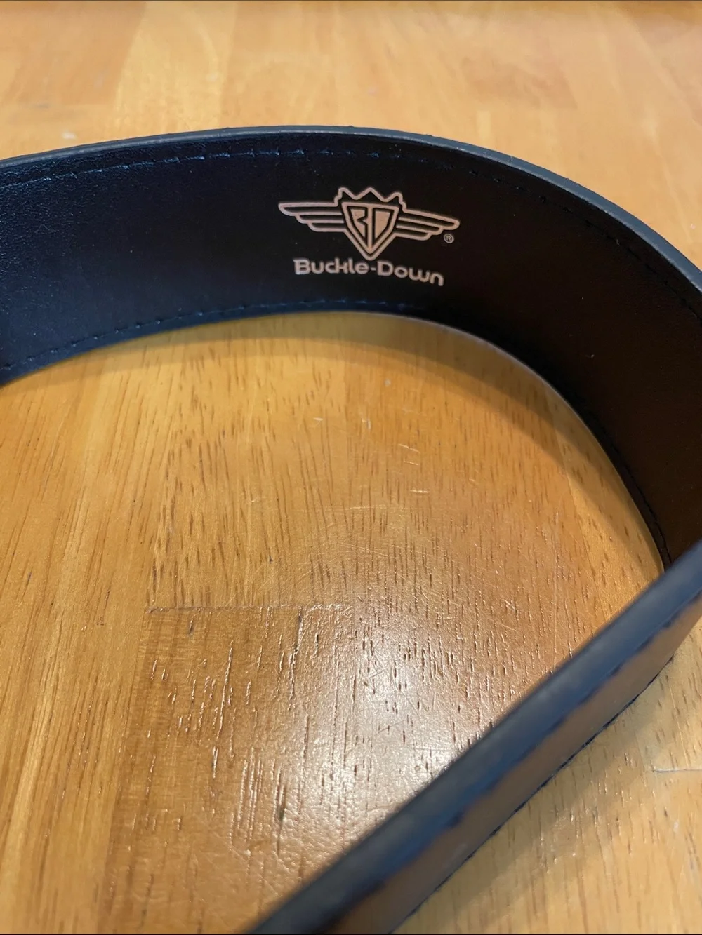 Buckle Down Disney Black Signature D Belt NWT Medium